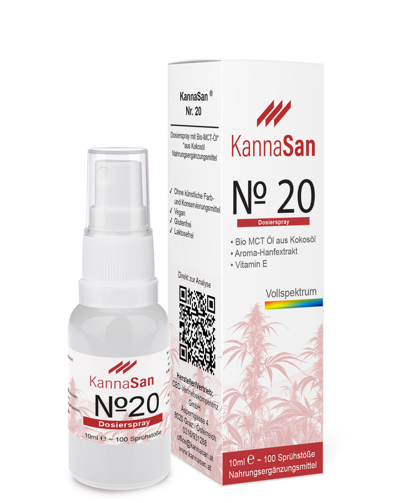 KannaSan Nr. 20 - 20% CBD Vollspektrum Öl in Bio MCT Öl