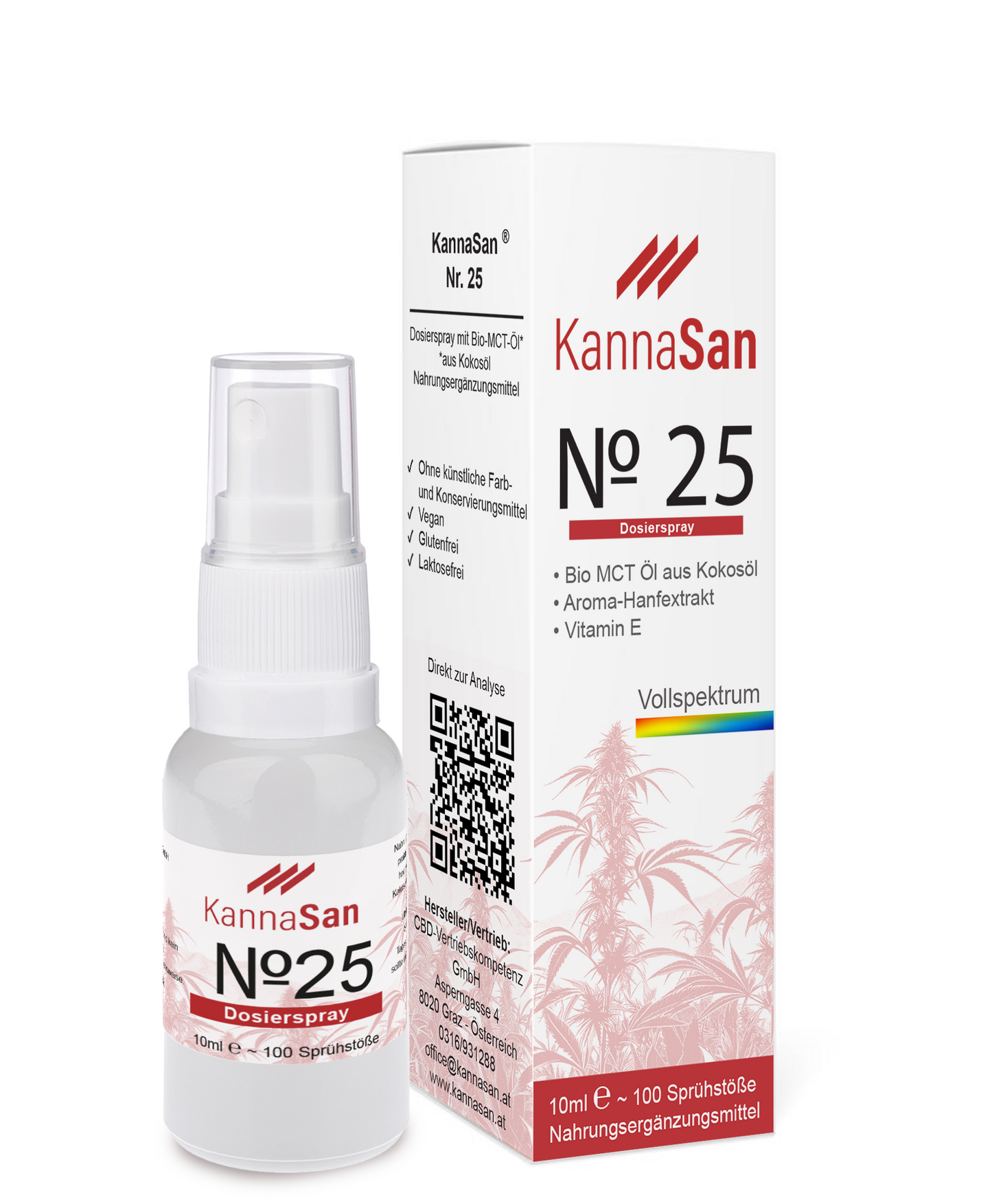 KannaSan Nr. 25 - 25% CBD Vollspektrum Öl in Bio MCT Öl